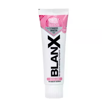 BLANX Паста зубная отбеливающая / Glossy White 75 мл