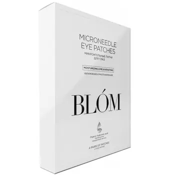 BLOM Патчи для глаз Увлажнение и разглаживание, 4 пары