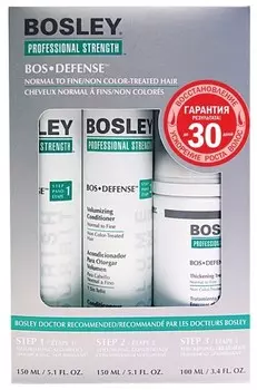 BOSLEY Система для нормальных/тонких неокрашенных волос Зеленая / ВОS DEFENSE