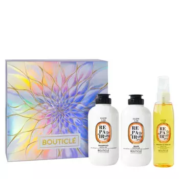 BOUTICLE Набор Интенсивное питание и восстановление (шампунь 250 мл +маска 250 мл + эликсир 100 мл) GLOW LAB REPAIR