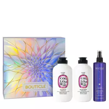 BOUTICLE Набор Сохранение цвета и восстановление структуры окрашенных волос (шампунь 250 мл +маска 250 мл + флюид 250 мл) GLOW LAB COLOR