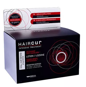 BRELIL PROFESSIONAL Лосьон против выпадения волос, на основе стволовых клеток малины и комплекса Capixyl / HairCur 10*6 мл