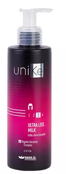 BRELIL PROFESSIONAL Молочко ультраразглаживающее для волос / UniKe 200 мл