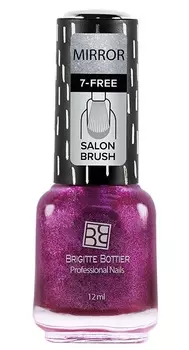 BRIGITTE BOTTIER 04 лак для ногтей зеркальный, малиновый / MIRROR 12 мл