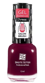 BRIGITTE BOTTIER 05 лак для ногтей гелевый, темно-пионовый / GEL FORMULA 12 мл