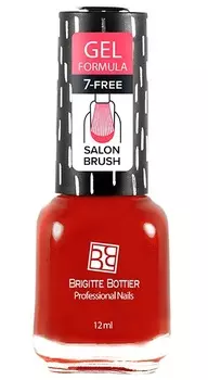 BRIGITTE BOTTIER 10 лак для ногтей гелевый, насыщенно-красный / GEL FORMULA 12 мл