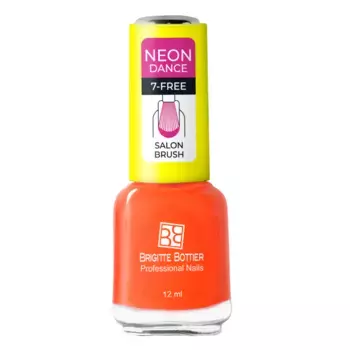 BRIGITTE BOTTIER 258 лак для ногтей с эффектом гелевого покрытия, пламенный оранжевый / NEON DANCE Gel Formula 12 мл