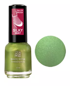 BRIGITTE BOTTIER 574 лак для ногтей матовый, лайм / Silky Way 12 мл