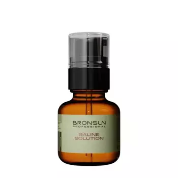 BRONSUN Раствор солевой для обезжиривания бровей и ресниц / SALINE SOLUTION 50 мл