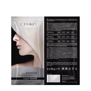 C:EHKO Порошок блондирующий супер блонд / Super Blond, саше 2 х 30 гр