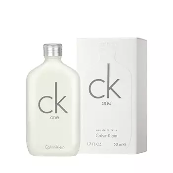 CALVIN KLEIN Вода туалетная для мужчин и женщин Calvin Klein Ck One, спрей 50 мл