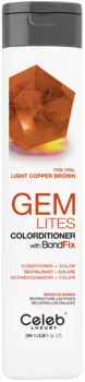 CELEB LUXURY Кондиционер тонирующий корректирующий цвет, огненный опал / Gem Lites Fire Opal Colorditioner 244 мл