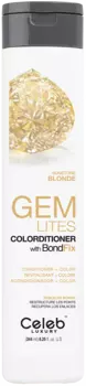 CELEB LUXURY Кондиционер тонирующий корректирующий цвет, солнечный бриллиант / Gem Lites Sunstone Colorditioner 244 мл