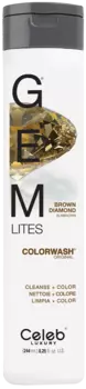 CELEB LUXURY Шампунь для яркости цвета, коньячный бриллиант / Gem Lites Shampoo Brown Diamond 244 мл