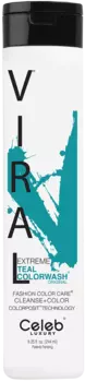 CELEB LUXURY Шампунь для яркости цвета, ярко-бирюзовый / Viral Shampoo Extreme Teal 244 мл