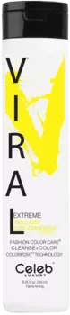 CELEB LUXURY Шампунь для яркости цвета, ярко-желтый / Viral Shampoo Extreme Yellow 244 мл