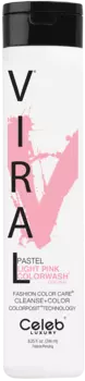 CELEB LUXURY Шампунь для яркости цвета, розовая пастель / Viral Colorwash Shampoo Light Pink 244 мл