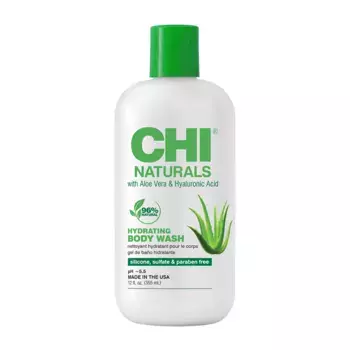 CHI Гель увлажняющий для тела с алоэ вера и гиалуроновой кислотой / CHI NATURALS HYDRATING BODY WASH 355 мл