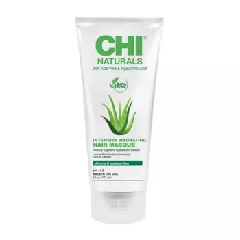 CHI Маска увлажняющая для волос с алоэ вера и гиалуроновой кислотой / CHI NATURALS INTENSIVE HYDRATING HAIR MASQUE 177 мл