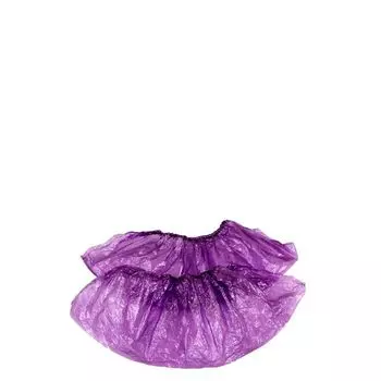 ЧИСТОВЬЕ Бахилы медицинские одноразовые полиэтиленовые, сиреневые, 2,2 г 100 шт