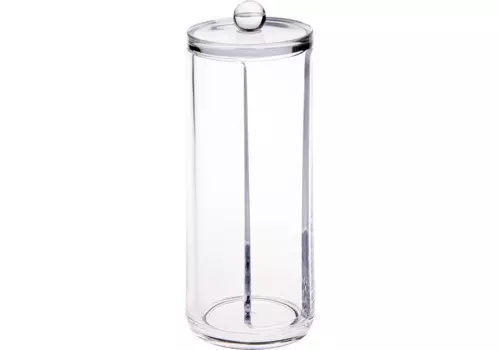 ЧИСТОВЬЕ Диспенсер для ватных дисков, с крышкой 7,5*19 см