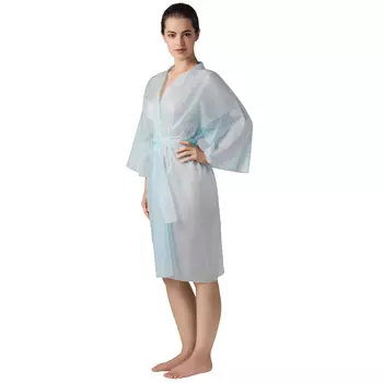 ЧИСТОВЬЕ Халат кимоно с рукавами люкс голубой / SMS 5 штук