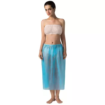 ЧИСТОВЬЕ Парео на резинке спанбонд голубой 150*80 10 штук