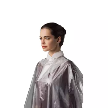 ЧИСТОВЬЕ Пеньюар для парикмахера полиэтилен люкс прозрачный 160*100 70 штук (коробка)