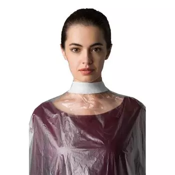 ЧИСТОВЬЕ Пеньюар для парикмахерских работ Стандарт полиэтилен, прозрачный 160*120 см 50 шт