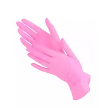 ЧИСТОВЬЕ Перчатки нитрил розовые М SunViv XN 316 100 шт