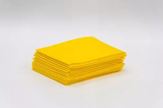 ЧИСТОВЬЕ Простыня SMS 200 х 80 см желтый Стандарт 20 шт/уп