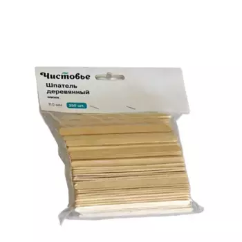 ЧИСТОВЬЕ Шпатель деревянный мини 110 х 6 х 1,8 мм 250 шт