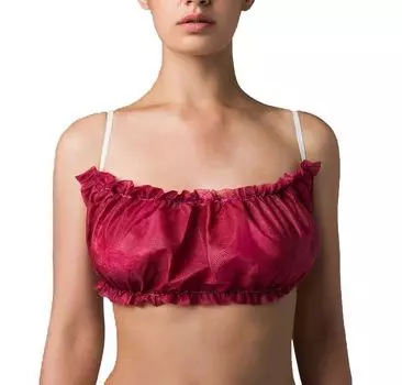 ЧИСТОВЬЕ Топик спандбонд с открытой спиной бордовый 10 шт/уп