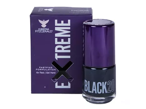 CHRISTINA FITZGERALD Лак для ногтей 20 / BLACK EXTREME 15 мл