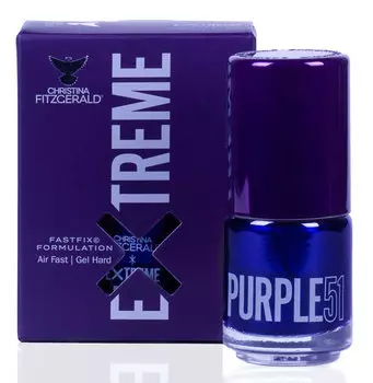 CHRISTINA FITZGERALD Лак для ногтей 51 / PURPLE EXTREME 15 мл