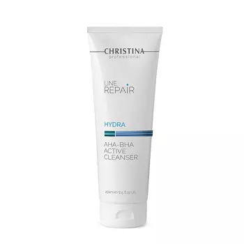 CHRISTINA Гель активный очищающий с AHA-BHA кислотами / Line Repair Hydra Aha-Bha Active Cleanser 250 мл