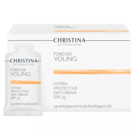 CHRISTINA Крем дневной гидрозащитный SPF 25, в индивидуальном саше / Forever Young-Hydra Protective Day cream SPF-25 sachets kit 30*1,5 мл