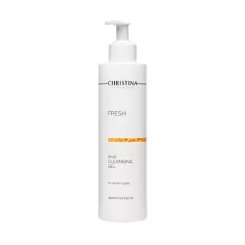 CHRISTINA Гель очищающий с фруктовыми кислотами для всех типов кожи / AHA Cleansing Gel Fresh 300 мл
