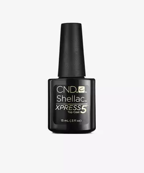 CND Покрытие верхнее / Xpress5 Top Coat SHELLAC 15 мл