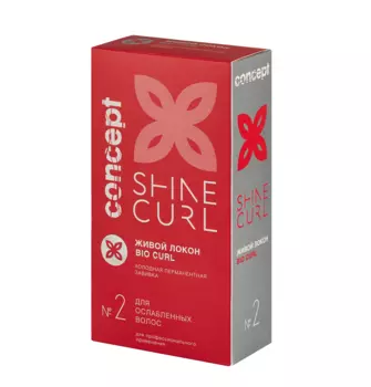 CONCEPT Биозавивка Живой локон №2 / SHINE CURL 2 х 100 мл
