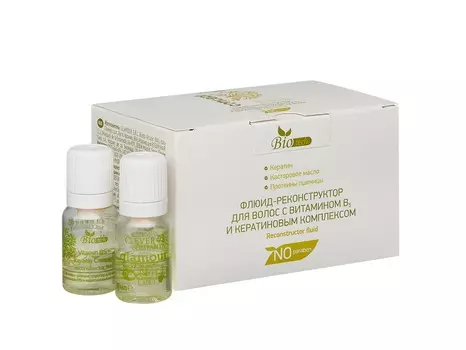 CONCEPT Флюид-реконструктор с витамином В5 и кератиновым комплексом для волос / Biotech Reconstructor line Fluid 6 х 10 мл