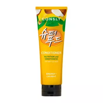 CONSLY Кондиционер питательный и разглаживающий с экстрактом банана и кокосовой водой / Consly 250 мл