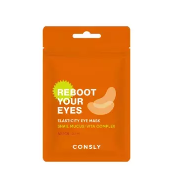 CONSLY Маска-патчи тканевые для области вокруг глаз с муцином улитки и витаминным комплексом / Consly 30 шт
