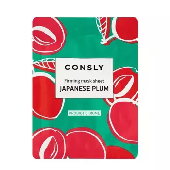 CONSLY Маска тканевая для кожи с возрастными изменениями с экстрактом японской сливы / Consly 25 мл
