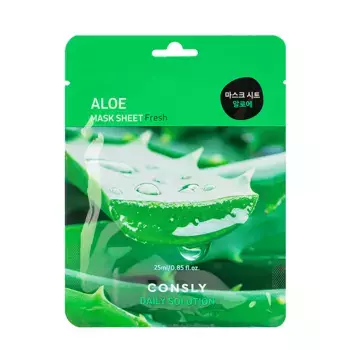 CONSLY Маска тканевая для лица с экстрактом алоэ / Consly 25 мл