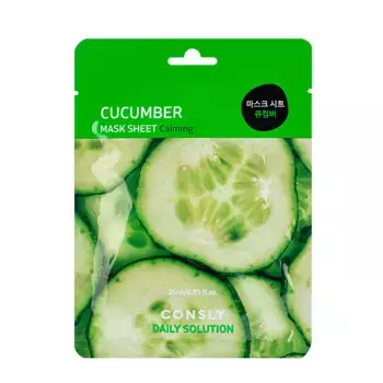 CONSLY Маска тканевая для лица с экстрактом огурца / Consly 25 мл