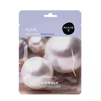 CONSLY Маска тканевая для лица с экстрактом жемчуга / Consly 25 мл