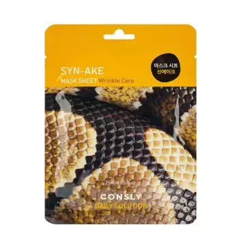CONSLY Маска тканевая для лица с пептидом / Consly Syn-ake 25 мл