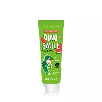 CONSLY Паста зубная детская гелевая c ксилитом и вкусом арбуза / Consly Dino's Smile 60 гр