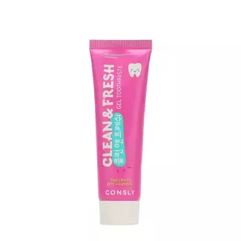 CONSLY Паста зубная гелевая для защиты дёсен и зубов с экстрактами шалфея, березы и провитамином B5 / Consly Clean&Fresh 105 гр